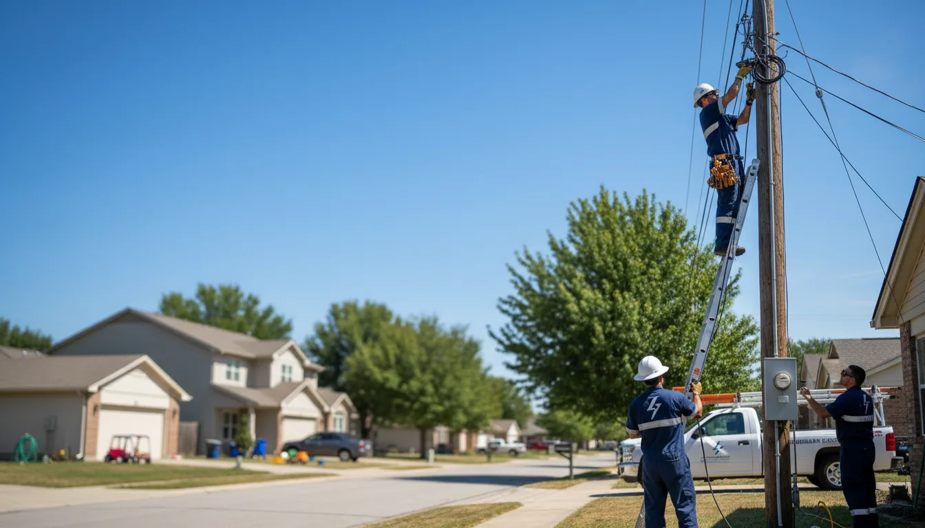 Residential electrician providing installation services in Moira, NY